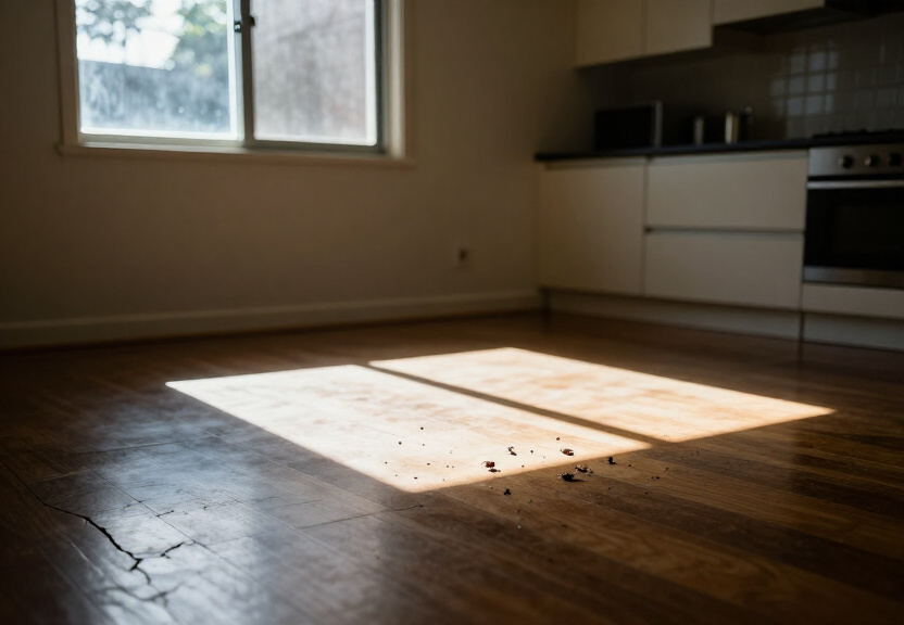 Termite damage in a Northbridge home before treatment